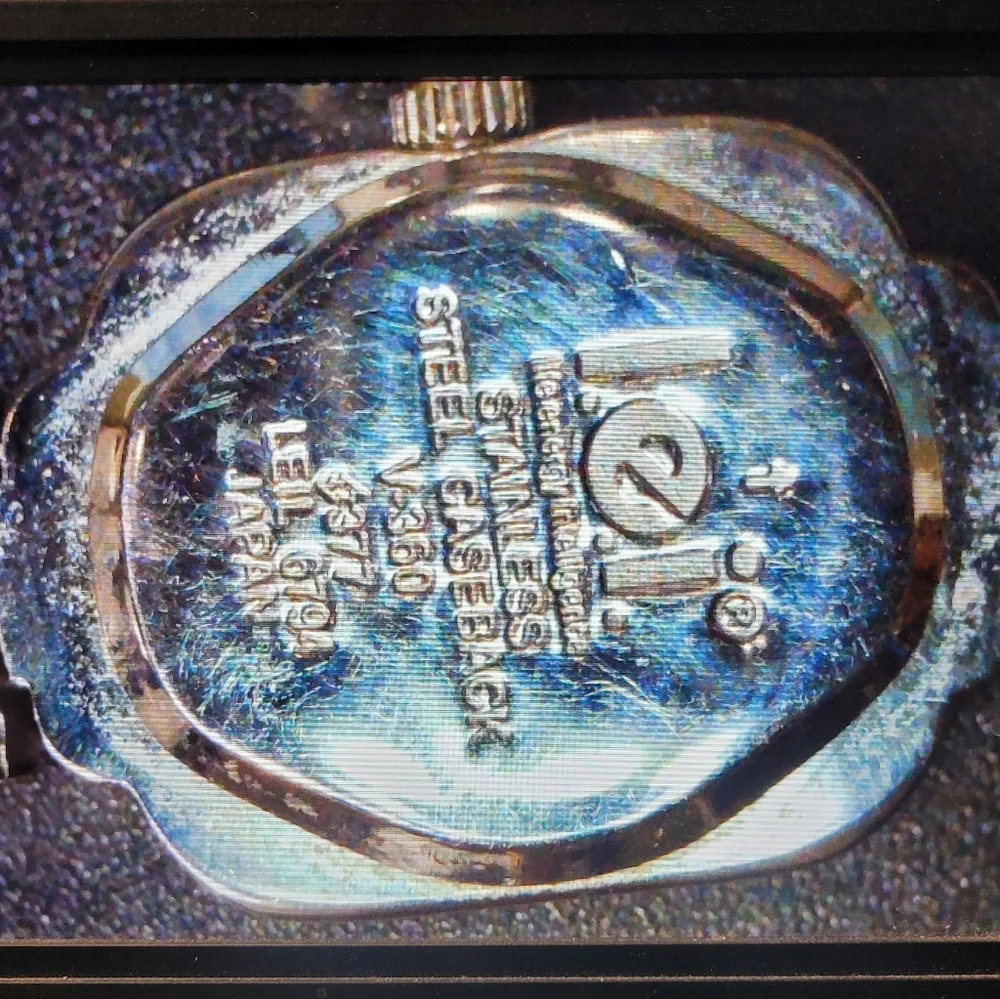 l.e.i Y2K Silver Tone Square Face Bracelet Watch